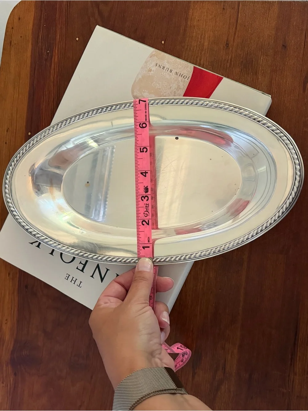 Vintage International Silver Company Silverplate Oval Tray